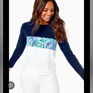 NWT Lilly Pulitzer Chapman long sleeve - multi dive bar size medium